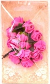 Różyczki z pianki różowe 2cm 12szt