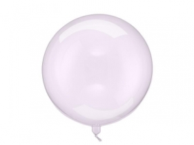 Balon Kula transparentny fioletowy 40cm
