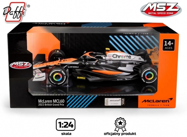 McLaren MCL60 2023 British Grand Prix srebrny