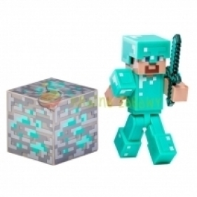 Minecraft - Diamentowy Steve Figurka ruchoma + akcesoria