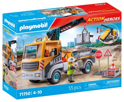 <img src='https://webimage.pl/pics/504/7/d4008789717504.jpg' style='height:440px' /> Playmobil Ciężarówka budowlana z dźwigiem 71750