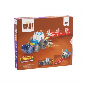 Klocki Waffle mini Farmer - Traktor z pługiem, 50 elementów (907504)