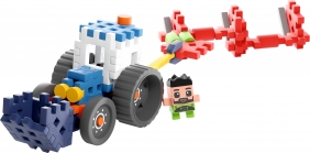Klocki Waffle mini Farmer - Traktor z pługiem, 50 elementów (907504)