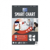 Blok do tablic flipchart Oxford Smart Chart 20k. 90 g gładki / tagi 650 mm x 980 mm (400096277)