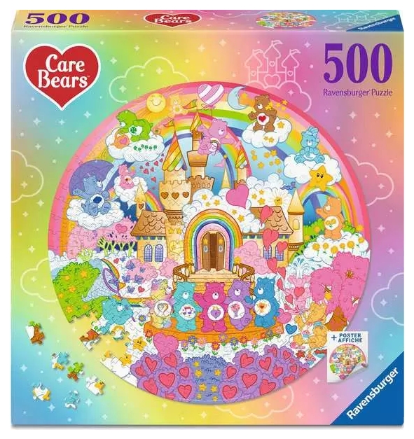 <img src='https://webimage.pl/pics/504/8/d4005555018094--2.png' style='height:440px' /> Ravensburger, Puzzle 500: Care Bears (12001809)