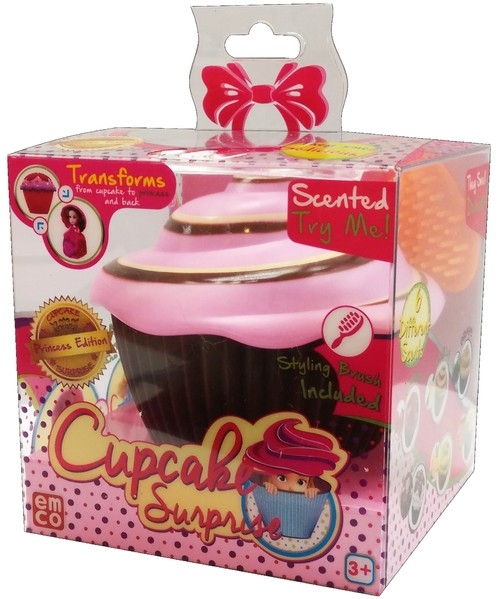 Cupcake Babeczka z niespodzianką Brittney brązowo-różowa