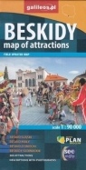 Mapa atrakcji turystyczna - Beskidy w. angielska 1:90 000 praca zbiorowa