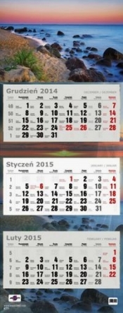 Kalendarz Trójdzielny Duży 2015 plaża