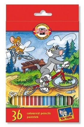 Kredki szkolne 36 kolorów Tom i Jerry