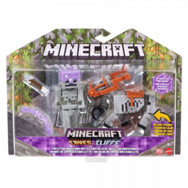 Figurki Minecraft 2-pak Skeleton Craft-a-Block (GTT53/GTT55)