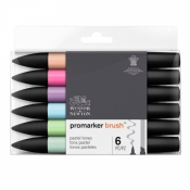 Zestaw pisaków Promarker Winsor & Newton - Pastel Tones, 6 kolorów