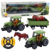 Traktor z przyczepą i koniem R/C