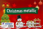 Papier dekoracyjny Christmas metallic