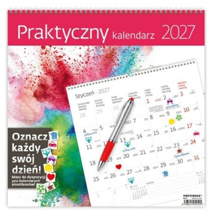 <img src='https://webimage.pl/pics/505/2/d8596641052505.png' style='height:440px' /> Kalendarz 2027 ścienny 30x30cm - Praktyczny