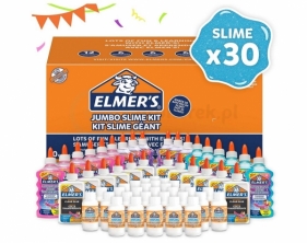 Elmer's zestaw klasowy do Slime – klej brokatowy (18 butelek), klej przezroczysty (12 butelek) i aktywator do Slime (30 butelek), 60 elementów – wystarczy na 30 porcji Slime! (2077250)