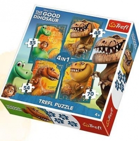 Puzzle 4w1 Dobry Dinozaur (34250)