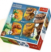 Puzzle 4w1 Dobry Dinozaur (34250)