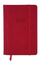Kalendarz 2020 KK-B6DL Dzienny B6 Lux czerwony