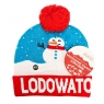 Czapka LED. Lodowato