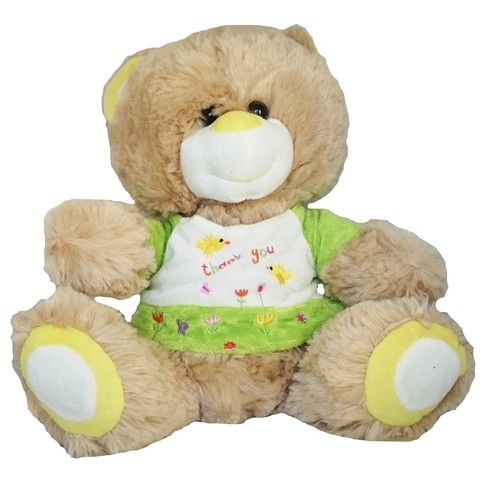 Miś Jeremiasz w koszulce zielonej 30cm