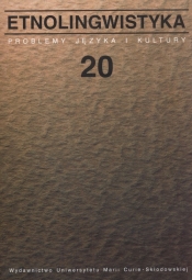 Etnolingwistyka Tom 20 - <br />