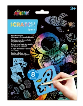 Wydrapywanki z szablonami - Kosmos (CH221850)