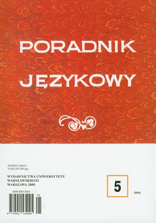 Poradnik językowy 5/2009