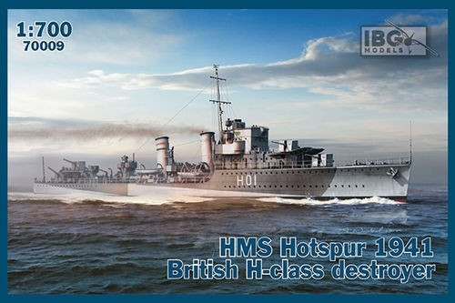 Model plastikowy statek HMS Hotspur 1941 British H-class destroyer (70009)