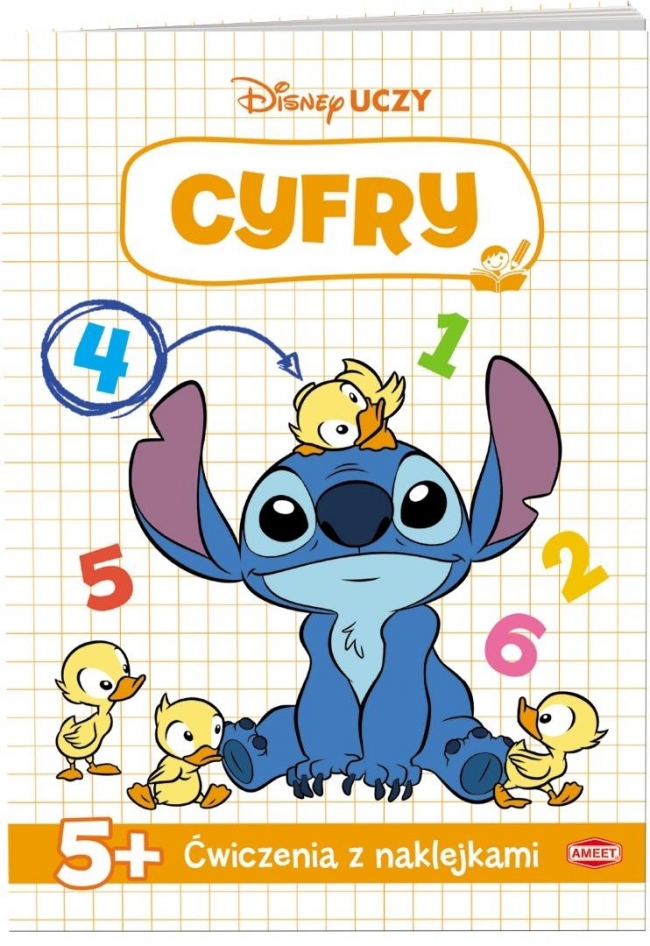 Disney uczy. Stitch. Ćwiczenia z naklejkami Cyfry
