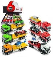 Laweta z pojazdem z napędem światło i dźwięk mix