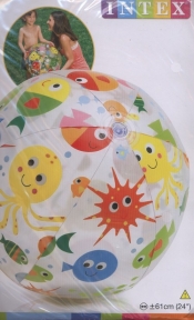 Piłka plażowa 61 cm mix wzorów (59050)