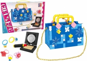 Klocki torebka z akcesoriami niebieska