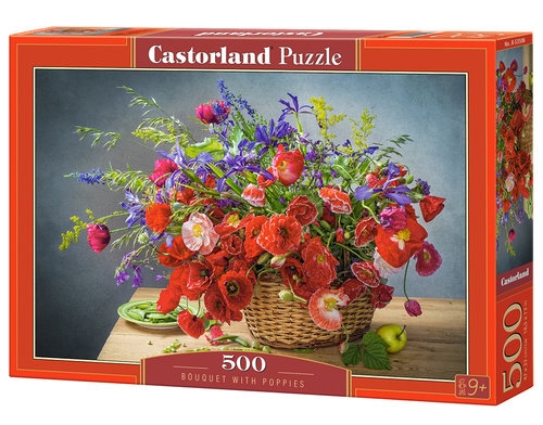 Puzzle Bouquet with Poppies 500