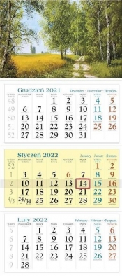 Kalendarz 2022 Trójdzielny Malarstwo KT12