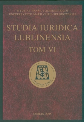 Studia Iuridica Lublinensia t VI