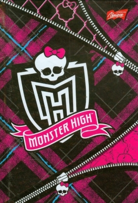 Brulion A6 Monster High w kratkę 96 kartek krata suwak - <br />