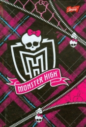 Brulion A6 Monster High w kratkę 96 kartek krata suwak - <br />