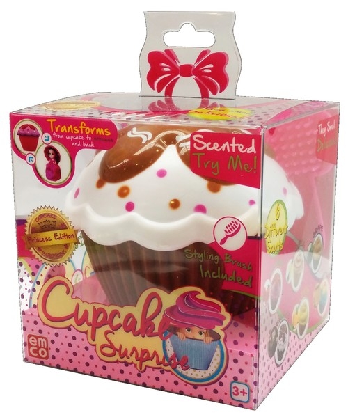 Cupcake Babeczka z niespodzianką Candie brązowo-biała