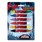 KREDKI DWUSTRONNE 6 SZT SPIDERMAN