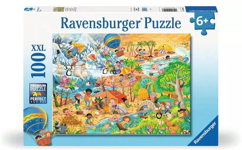 Ravensburger, Puzzle XXL 100: Cztery pory roku (12004050)