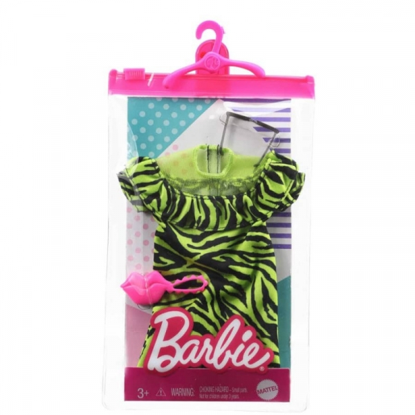 Barbie Modne kreacje Sukienka zielona (GWD96/GRC05)