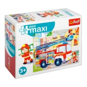 Puzzle 20: MiniMaxi - Samochody służb miejskich MIX (56013)