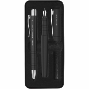 Zestaw prezentowy Poly pióro B + długopis czarny