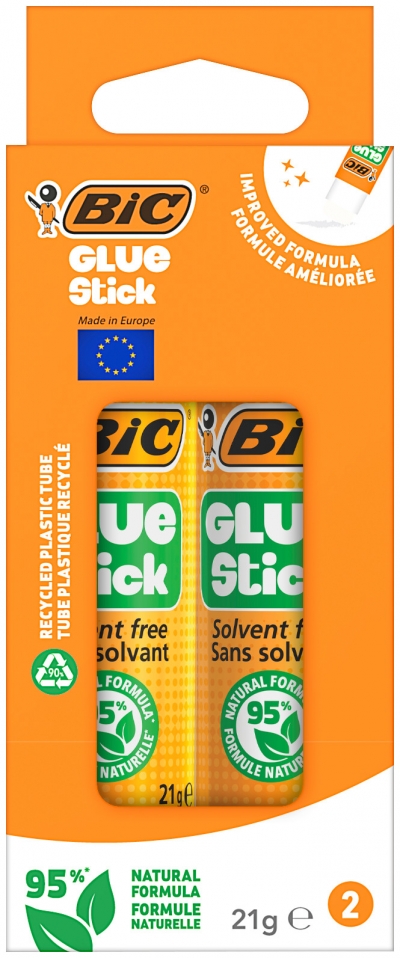 <img src='https://webimage.pl/pics/507/4/d3086124134507.jpg' style='height:440px' /> Klej B2 Glue Stick 95% ECOlustions 21g blister 2szt.