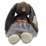 Maskotka Króliczka Edytka szara 26 cm (5152a)