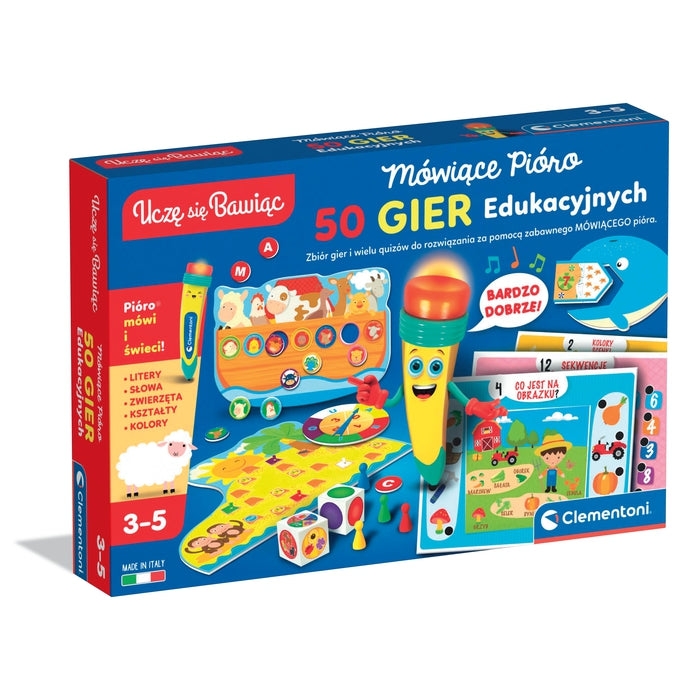 Clementoni, Mówiące Pióro - 50 gier edukacyjnych (50650)