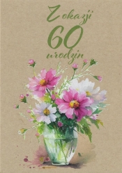 Kartka okolicznościowa Urodziny 60