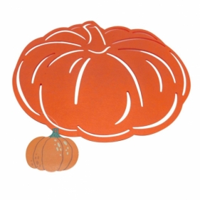 Podkładka filcowa pod talerz w kształcie dyni