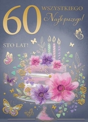 Karnet A5 Urodziny 60
