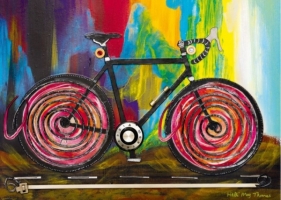 Puzzle 1000 elementów Bike art, Kolarzówka (29950)